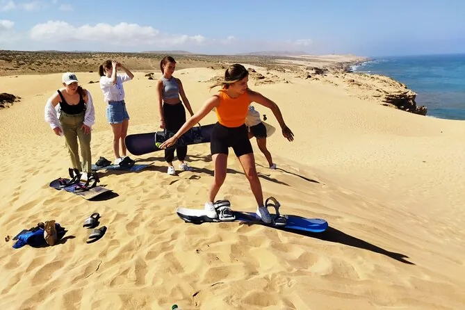 Sandboarding in Agadir